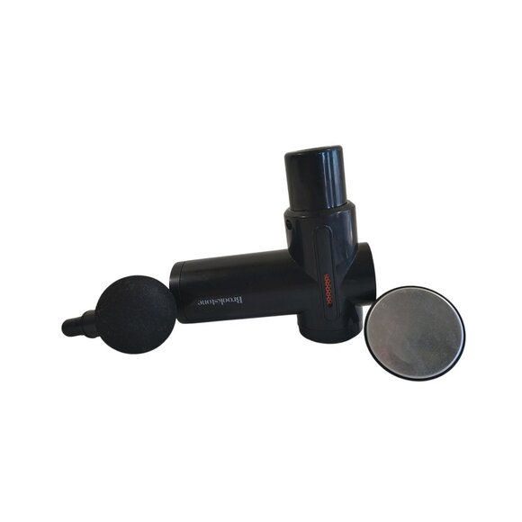 Brookstone Rechargeable Hot Cold Impact Massager w 2 Attachments 5.75"x5.5" - Picture 2 of 5